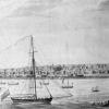 1780s ink-and-wash view of Lowestoft from the sea, by Richard Powles, with Revenue Cutter “Argus” very much to the fore. To be found in the Isaac Gillingwater collection of illustrations (c. 1807) - Suffolk Archives (Ipswich), 193/2/1.