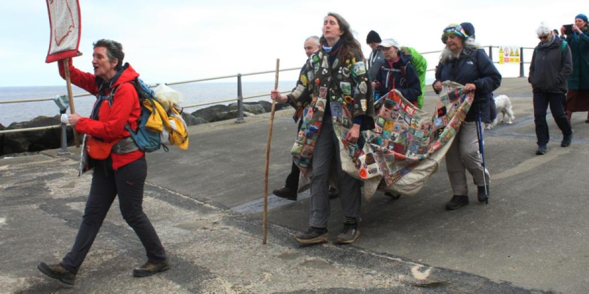 Photo: Coat of Hopes arrives at Ness Point