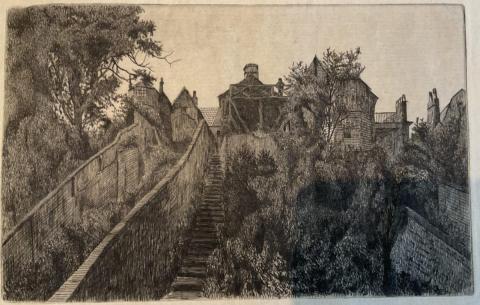 George and Dragon, Lowestoft; an etching by Edwin Edwards (1873); in Old Inns First Division – Eastern England (London). This version kindly reproduced and owned by Lowestoft Museum. George and Dragon, Lowestoft; an etching by Edwin Edwards (1873); in Old Inns First Division – Eastern England (London). This version kindly reproduced and owned by Lowestoft Museum.
