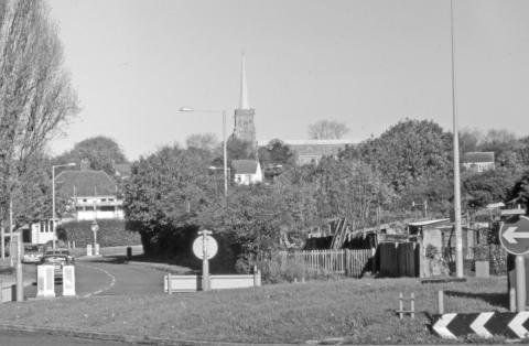 The meeting of roadways near the original Lowestoft township